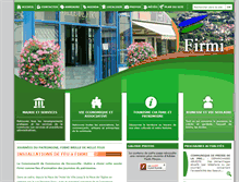 Tablet Screenshot of mairie-firmi.fr